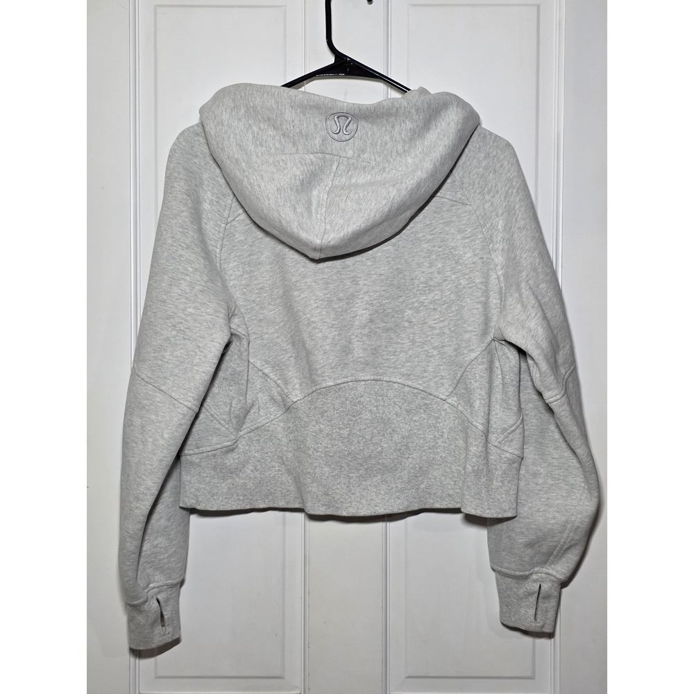 Lululemon Scuba Oversized Full Zip Hoodie Heathered Core Ultra Light Grey XS/S